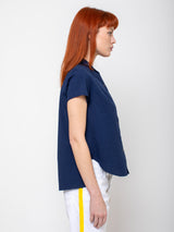 Hannoh Wessel - Sabina Wrinkled Cotton Shirt - Ink - Verdalina