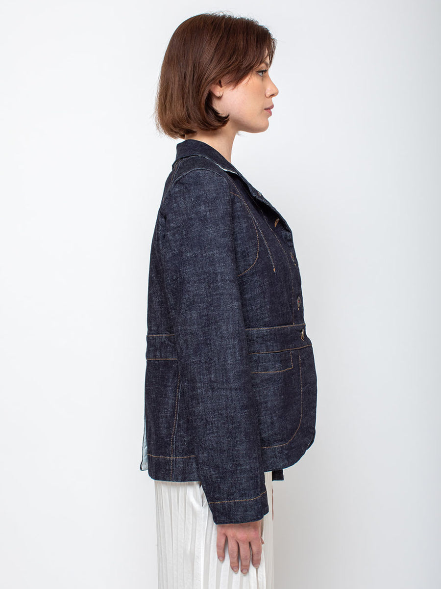 Hannoh Wessel | Vlinda Washed Denim Jacket - Indigo | Verdalina