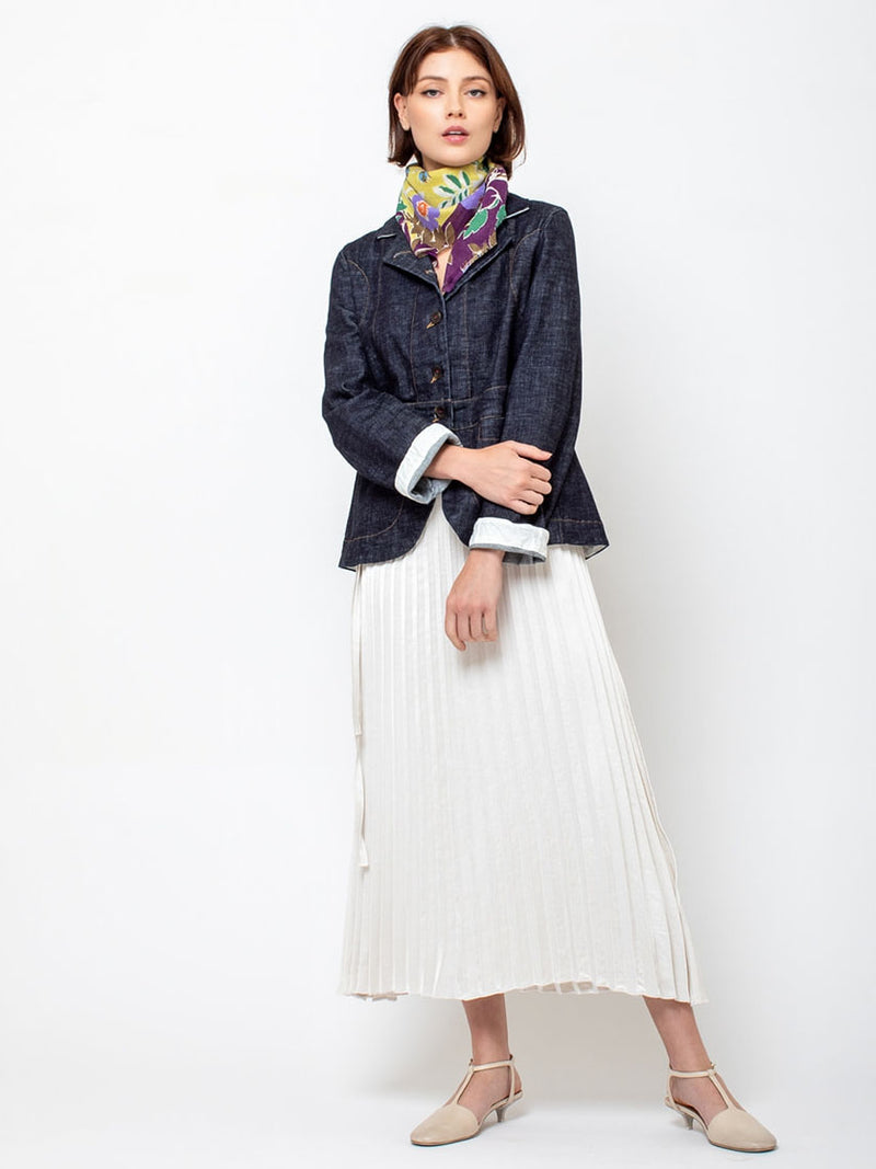 Hannoh Wessel - Vlinda Washed Denim Jacket - Indigo - Verdalina
