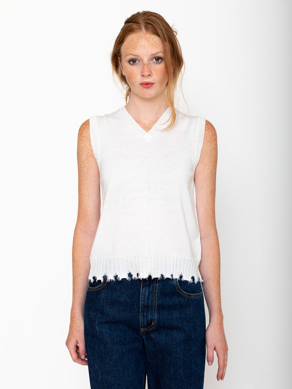 Hannoh Wessel - Kecilia Knit Vest - Natural - Verdalina