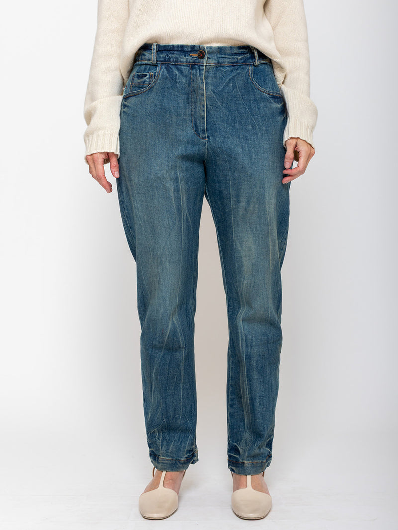Hannoh Wessel - Prunella Denim Pants - Stoned - Verdalina