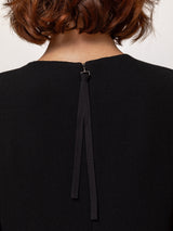 Heavy Georgette Dress - Jet Black