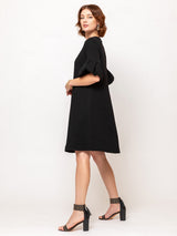 Heavy Georgette Dress - Jet Black