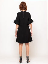 Heavy Georgette Dress - Jet Black