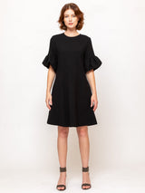Heavy Georgette Dress - Jet Black