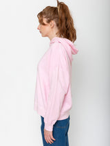 Ichi Antiquites - French Terry Hooded Sweatshirt - Pink - Verdalina