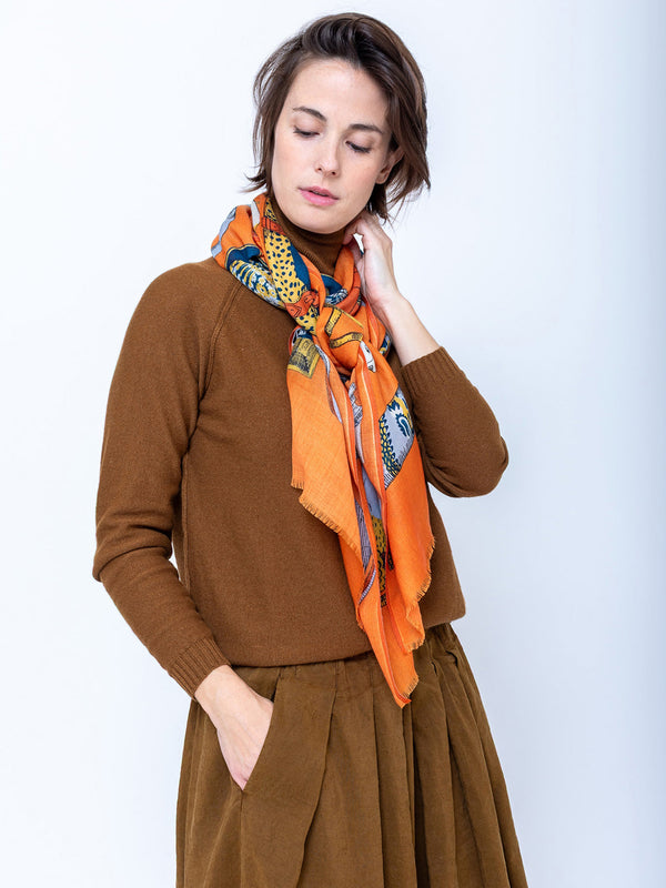 Inoui Editions - Iconique Scarf - Orange - Verdalina