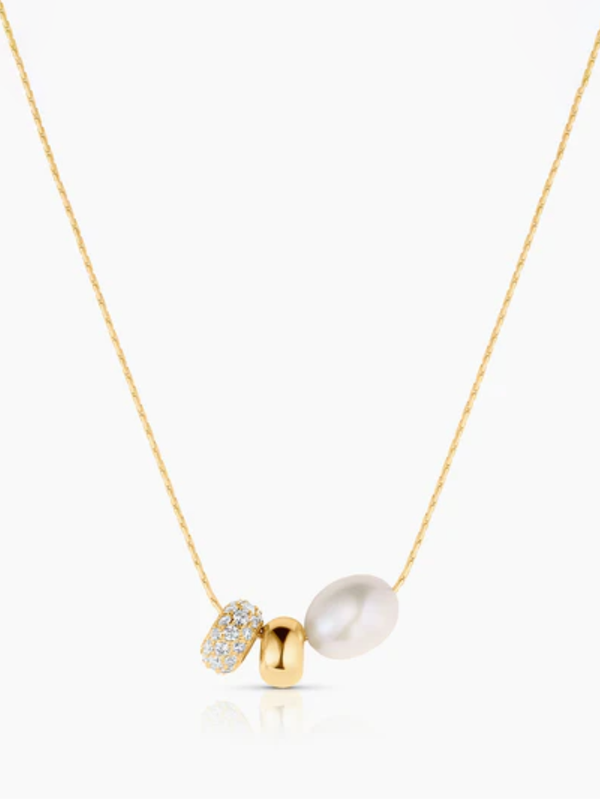 THATCH - Isla Gold Bead Necklace - Verdalina