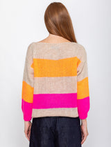 Kris Ana - Stripe Mohair Pullover Sweater - Verdalina