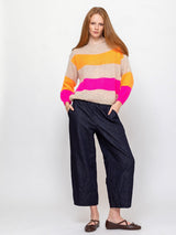 Kris Ana - Stripe Mohair Pullover Sweater - Verdalina