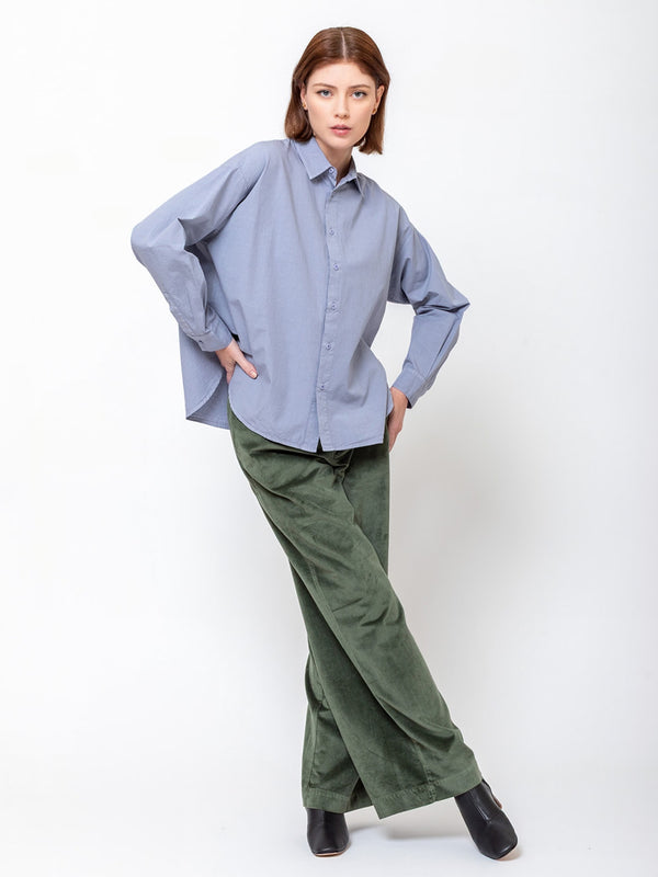 Eolia Button Front Shirt - River