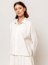 Camicia Tina Needlecord Top - Winter White