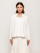Camicia Tina Needlecord Top - Winter White