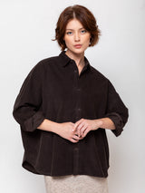 Camicia Quadra Top - Cacao