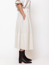 Gonna Gea Needlecord Skirt - Winter White