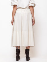 Gonna Gea Needlecord Skirt - Winter White