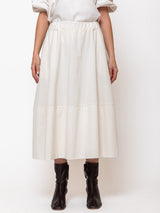 Gonna Gea Needlecord Skirt - Winter White