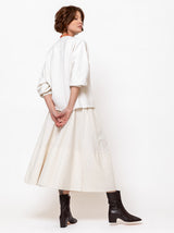 Gonna Gea Needlecord Skirt - Winter White