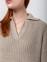 Lauren Manoogian - Rack Polo Top - Sisal - Verdalina