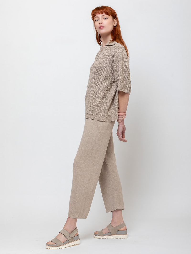 Lauren Manoogian - Rack Polo Top - Sisal - Verdalina