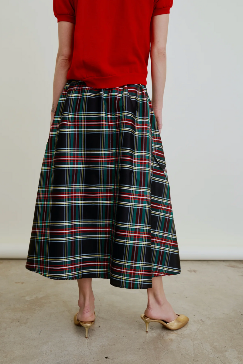 Le Cargo Skirt - Black Tartan