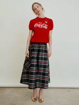 Le Cargo Skirt - Black Tartan