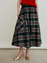 Le Cargo Skirt - Black Tartan