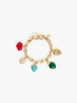 Clare V. - Le Heartbreaker Bracelet - Multi - Verdalina