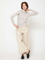 Lightweight Cotton Turtleneck - Grey