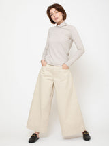 Lightweight Cotton Turtleneck - Grey