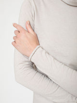 Lightweight Cotton Turtleneck - Grey