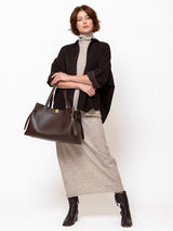 Yuzefi - Gyoza Tote - Pebble Grain Leather - Verdalina
