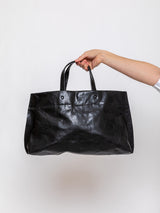 Lihann George - Elli Crushed Grain Leather Bag - Black - Verdalina