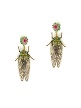 Trovelore - Little Cicada Earrings - Verdalina