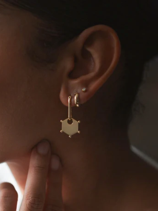 THATCH - Lucia Hoop Earrings - Verdalina