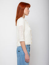 M J Watson - Linen Cardigan - Verdalina