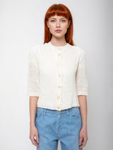 M J Watson - Linen Cardigan - Verdalina