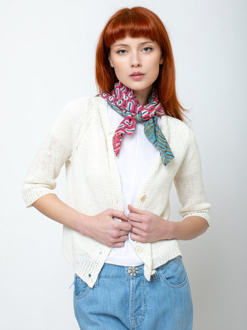 M J Watson - Linen Cardigan - Verdalina