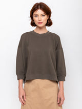 Monday12 - Noga Sweatshirt - Dark Olive - Verdalina