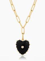 THATCH - Malene Onyx Clip Necklace - Verdalina