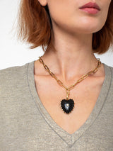 THATCH - Malene Onyx Clip Necklace - Verdalina