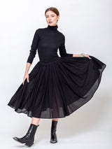 Gathered Skirt - Black