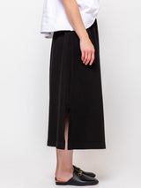 Mantra - Manny Midi Slit Skirt - Black - Verdalina