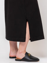 Mantra - Manny Midi Slit Skirt - Black - Verdalina
