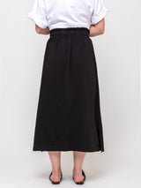 Mantra - Manny Midi Slit Skirt - Black - Verdalina
