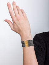 No. 644 Bracelet - Ruthenium and Gold
