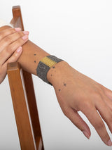 No. 644 Bracelet - Ruthenium and Gold