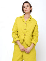 Jacqueline Gabardine Jacket - Lime