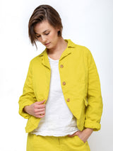 Jacqueline Gabardine Jacket - Lime