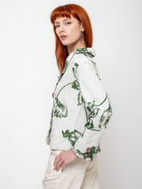 Maurizio Massimino - Giorgia Jacket - Green Floral - Verdalina